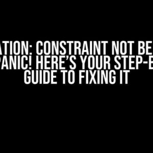 Optimisation: Constraint Not Being Met? Don’t Panic! Here’s Your Step-by-Step Guide to Fixing It