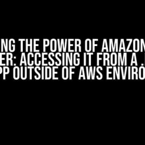 Unlocking the Power of Amazon Secret Manager: Accessing it from a .NET 8.0 Web App Outside of AWS Environment